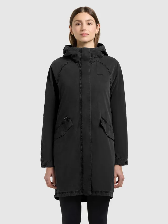 khujo-leal-black-black-kapuzenmantel-f-r-damen image 1