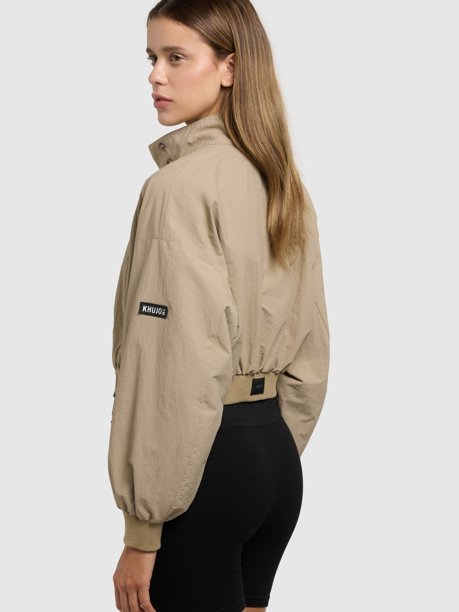 khujo-jacke-marta-with-bag-beige-kurzer-damen-blouson-mit-tasche image 7