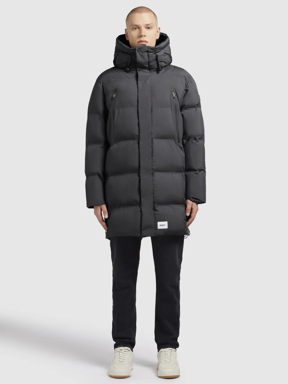 khujo-coat-morse-dark-gray-warm-wattierter-damen-steppmantel image 1