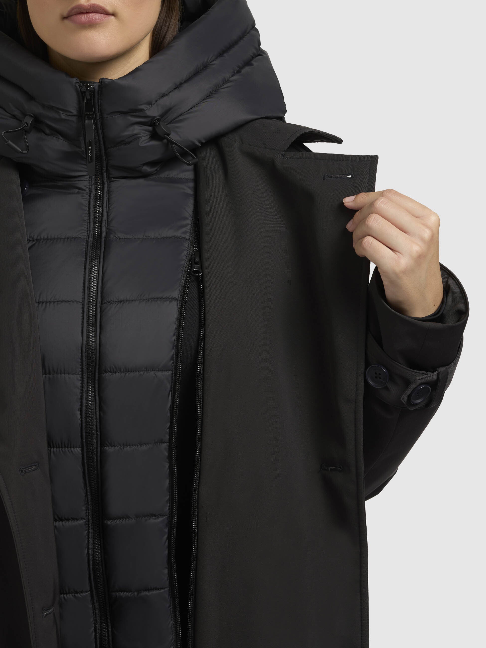 khujo-mantel-elena-dunkelgrau-damen-trenchcoat-knielang-mit-g-rtel image 8