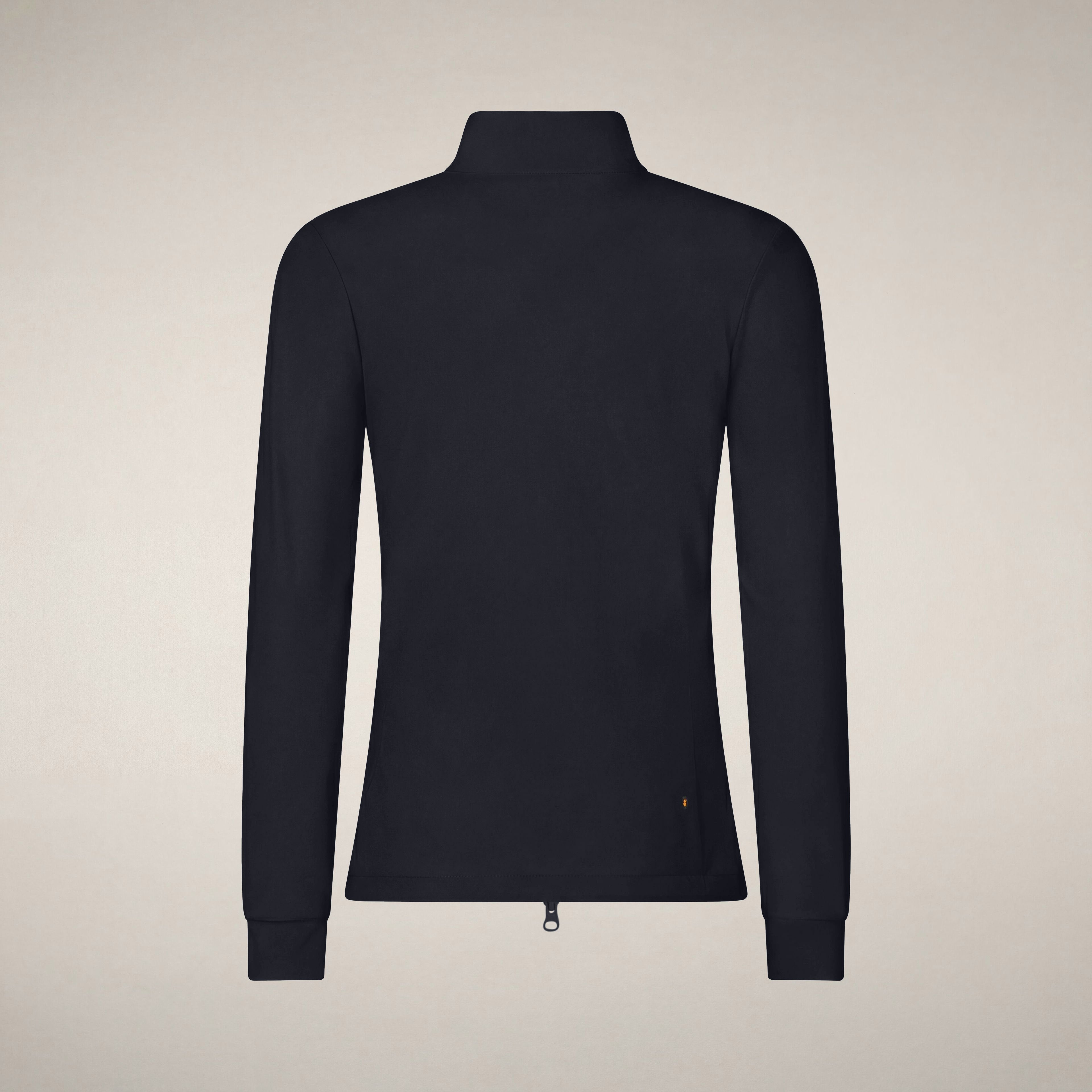 save-the-duck-pella-track-jacket-damen-blu-nero-smartleisure-zip-sweatshirt image 4
