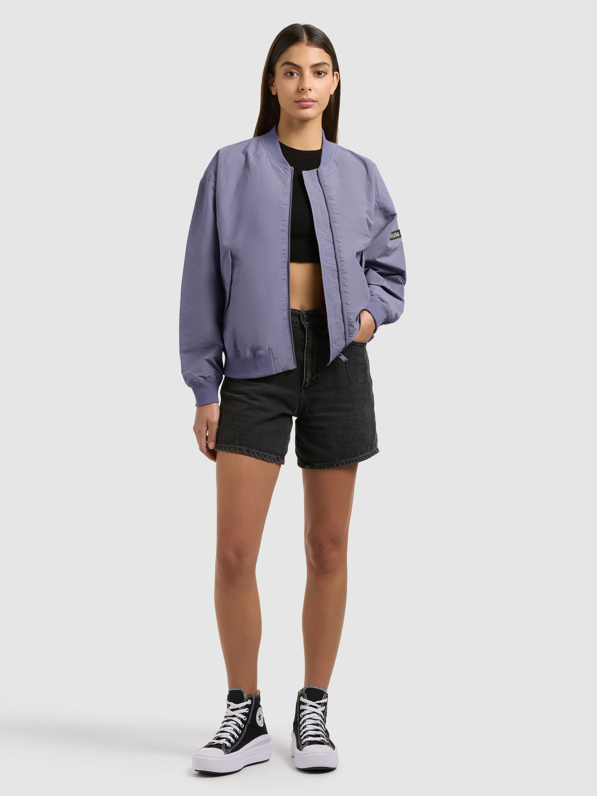 khujo-facee-with-bag-damen-blouson-bomberjacke-misty-blue-h-ftlang image 2