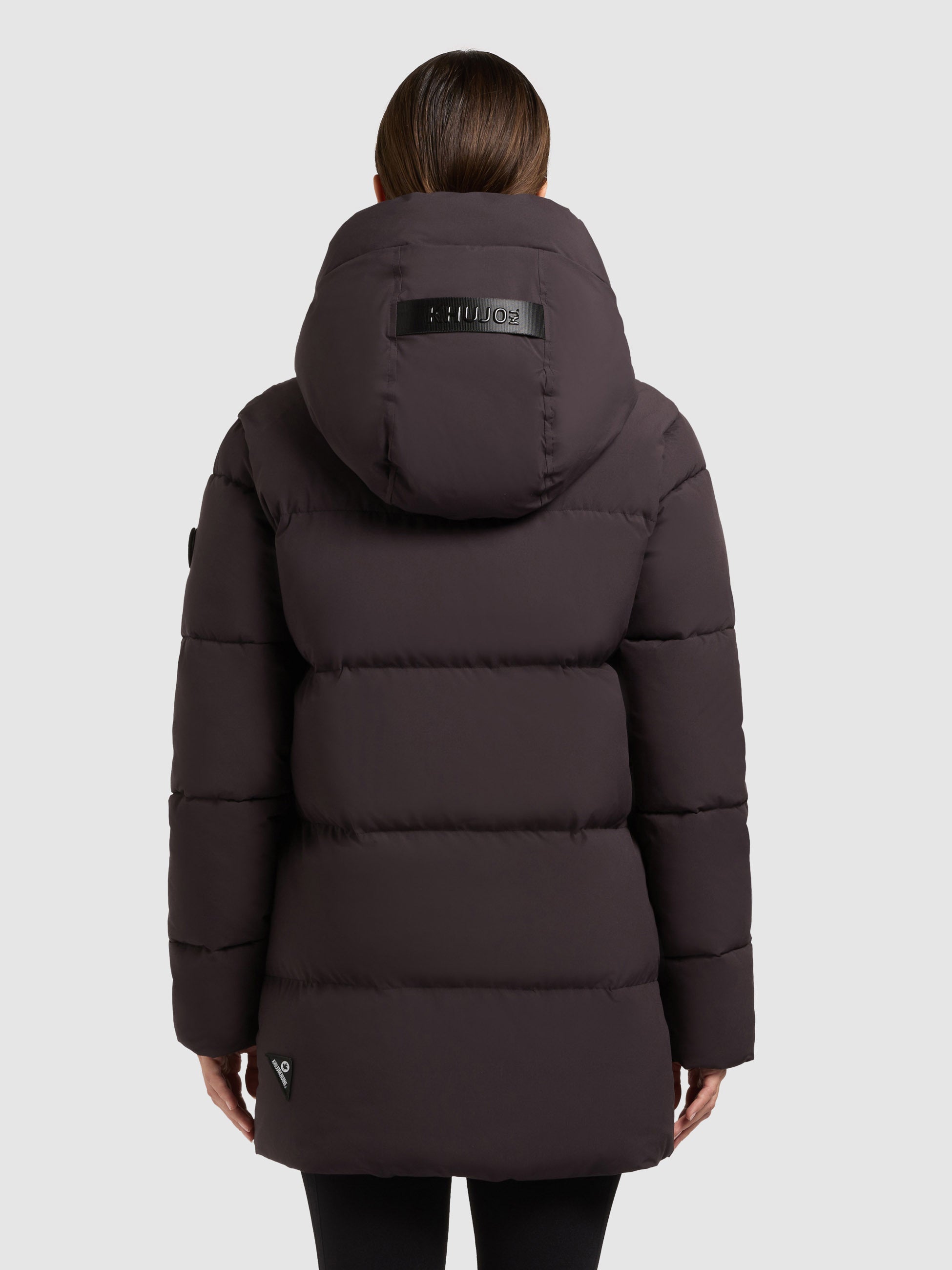 khujo-drown-matt-damen-steppjacke-moody-plum-loose-fit image 3