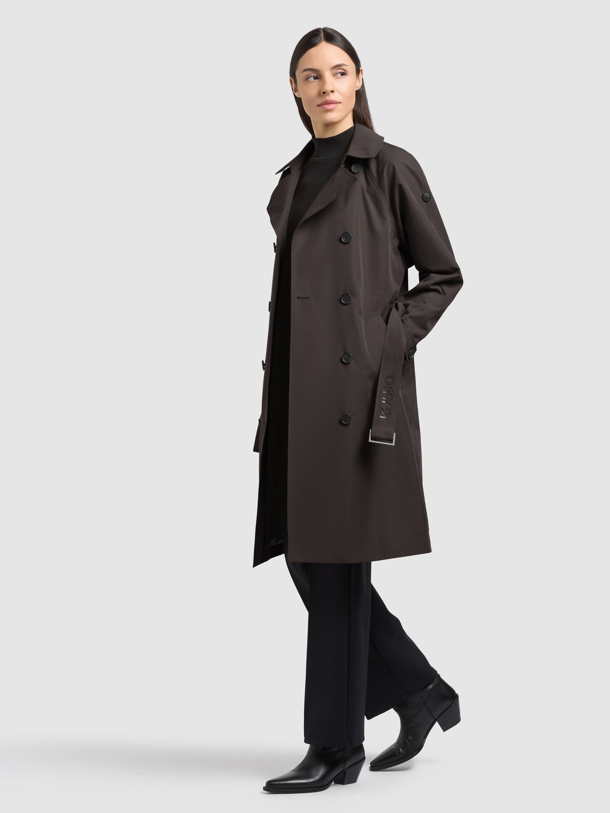 khujo-rula2-damen-trenchcoat-dark-grey-baumwollmix-mit-g-rtel image 4
