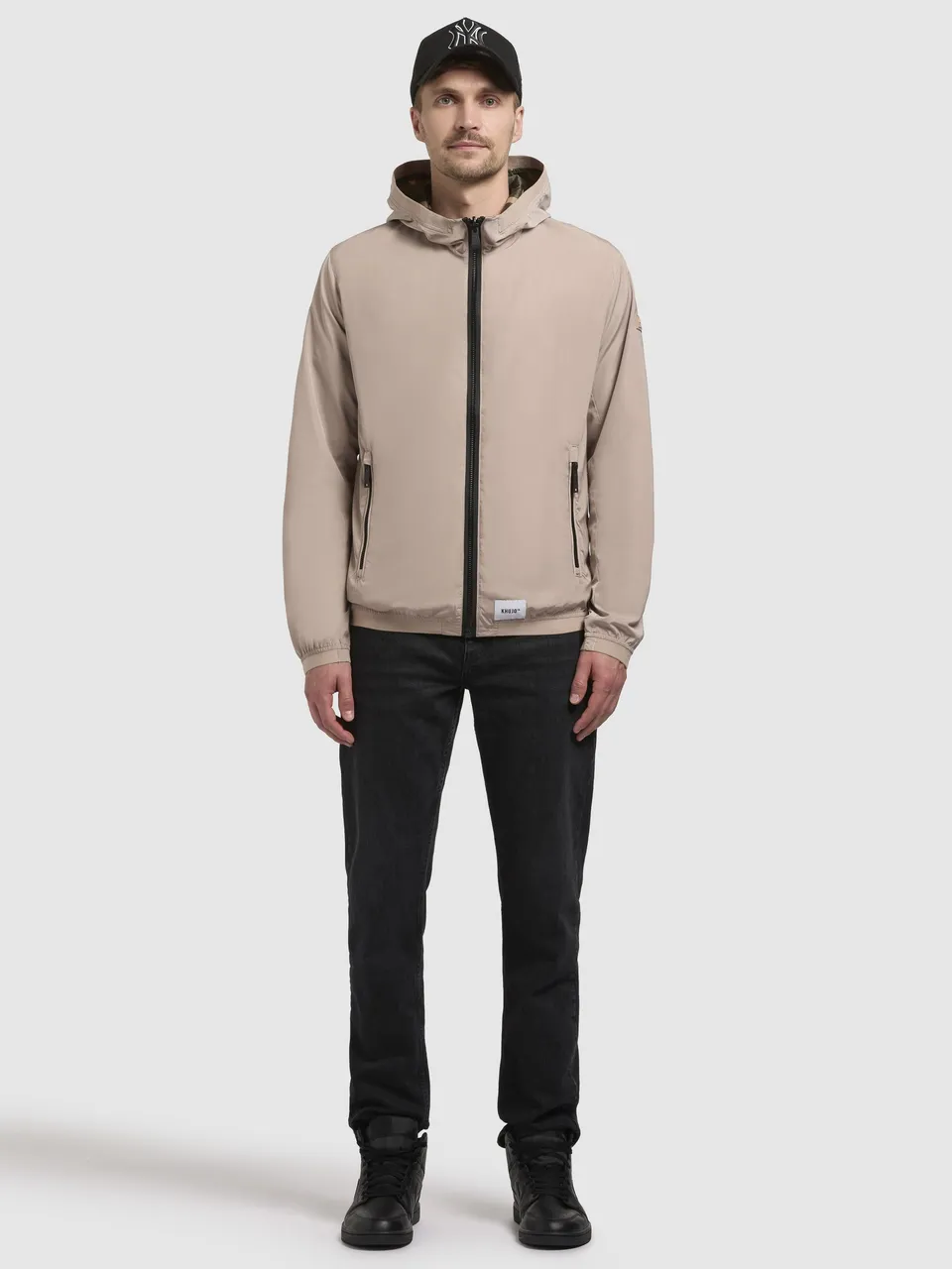 khujo-jacke-ferd-damen-blousonjacke-beige-regular-fit image 1