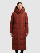 khujo-coat-soulani4-dark-red-damen-steppmantel-lang image 4