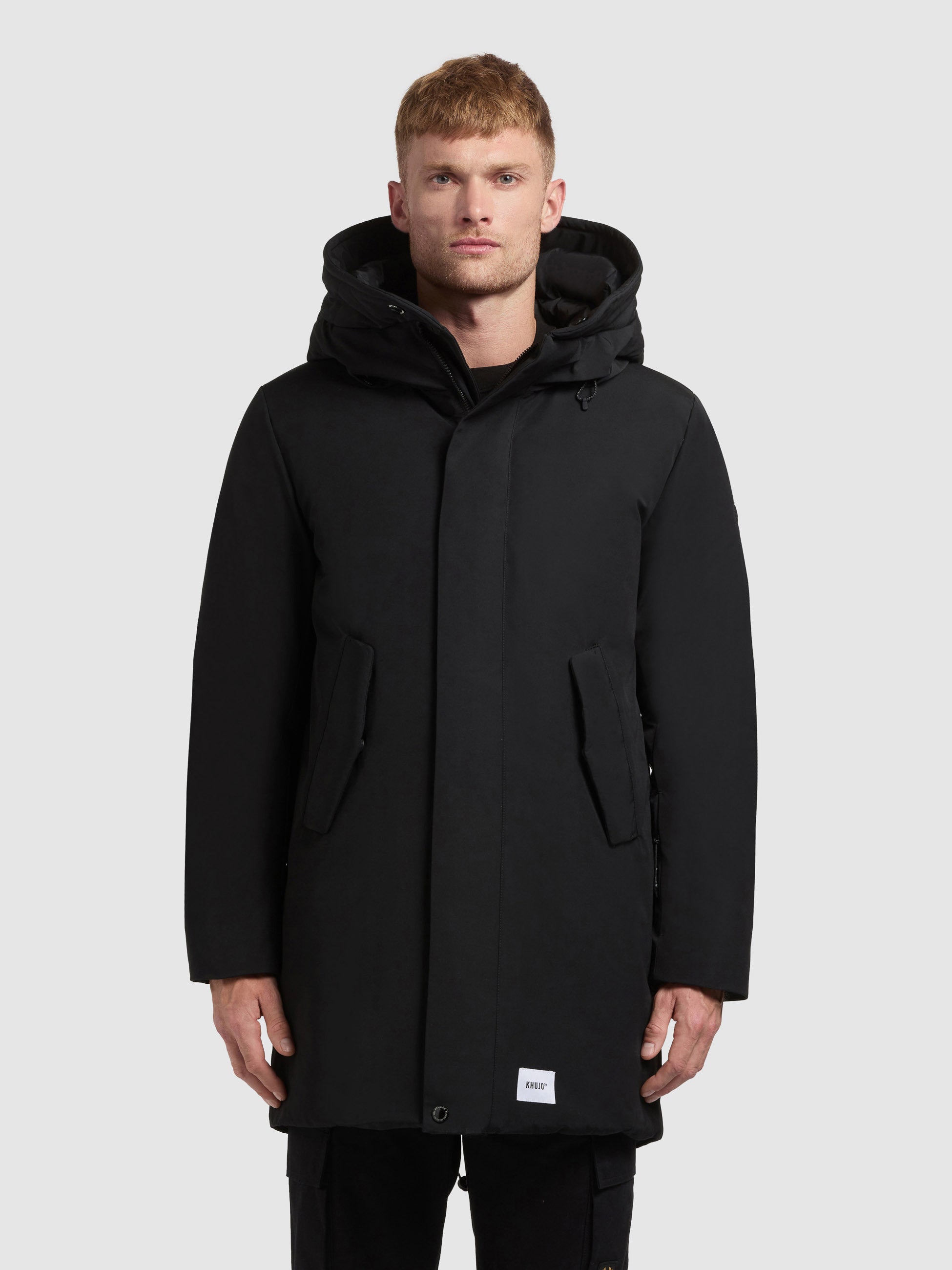khujo-hiro-damen-kurzmantel-black-wintermantel-mit-kapuze image 4