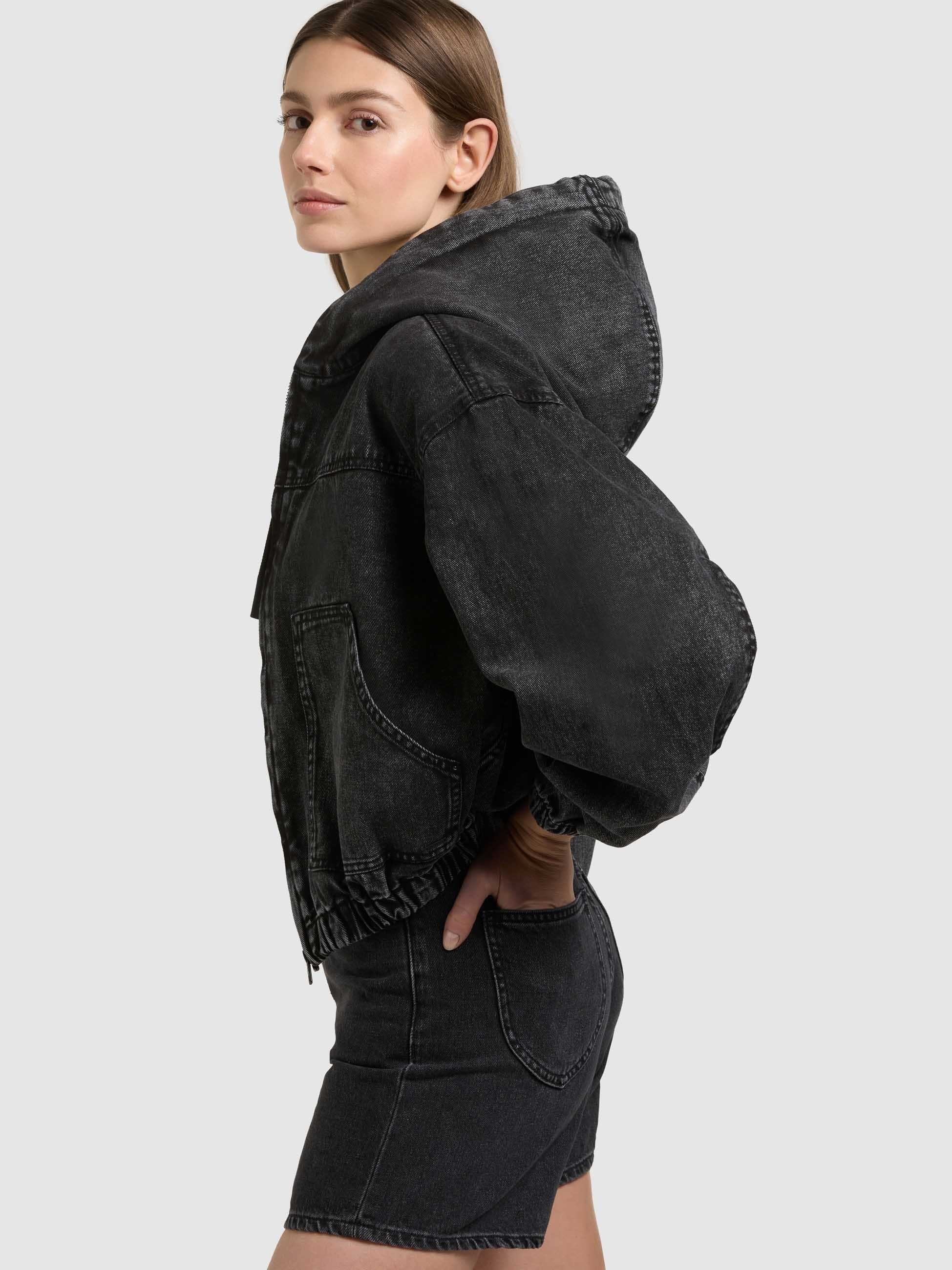 khujo-jacke-gretel-black-jeans-blouson-damen-loose-fit image 8
