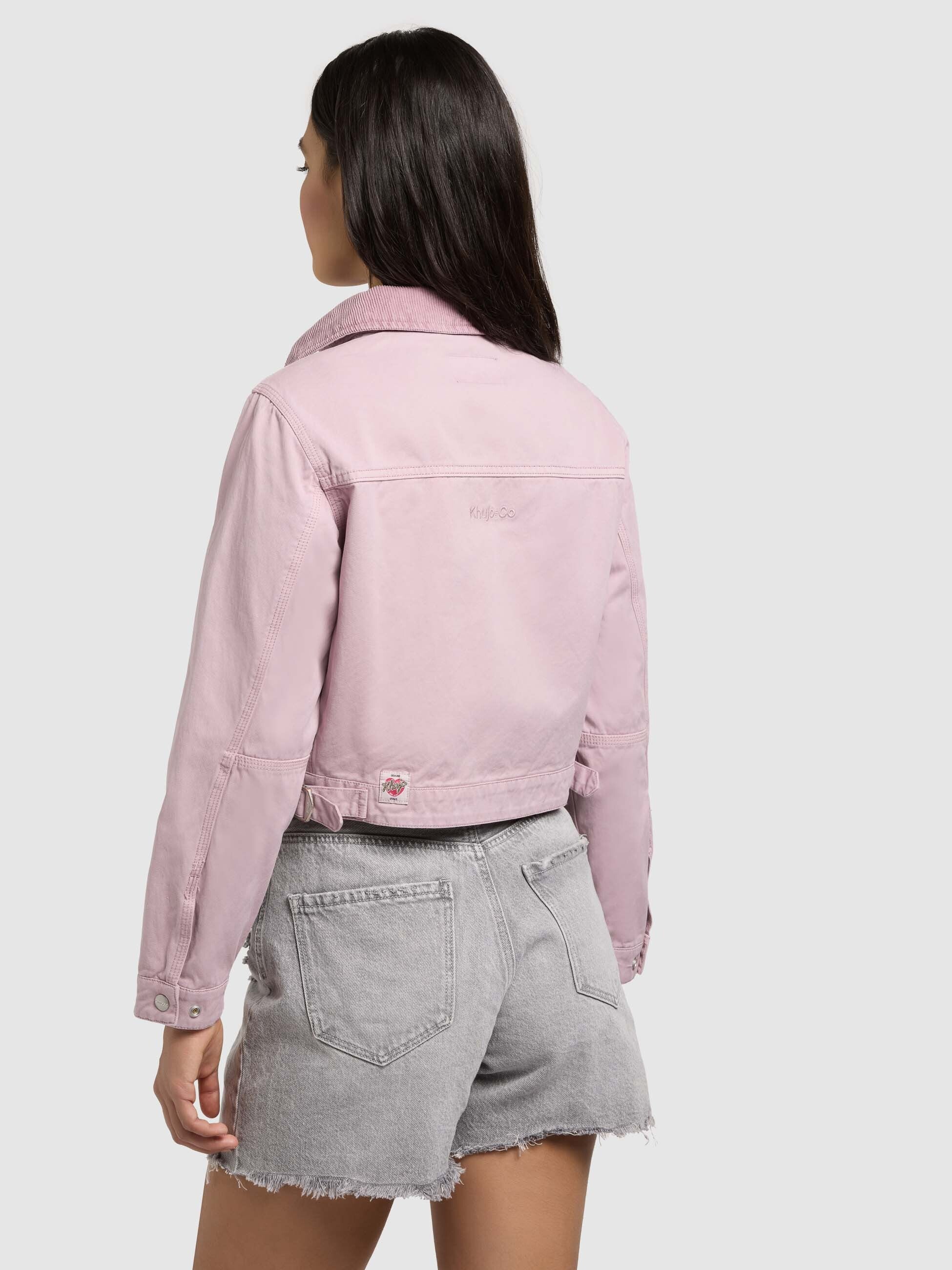 khujo-jacke-georgia-violet-cropped-sommerjacke-damen image 8