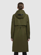 khujo-pinax-damen-mantel-sommerparka-knielang-olive image 3