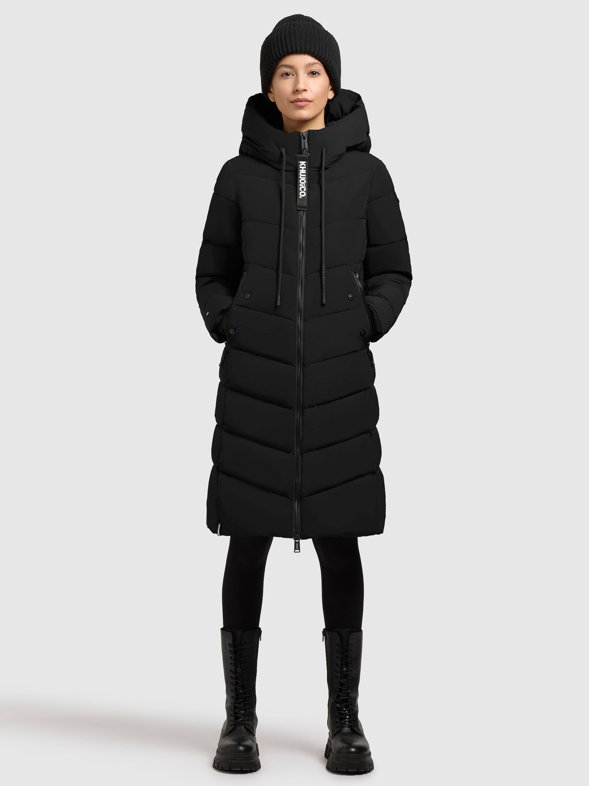 khujo-darka3-steppmantel-regular-fit-schwarz-f-r-damen image 1