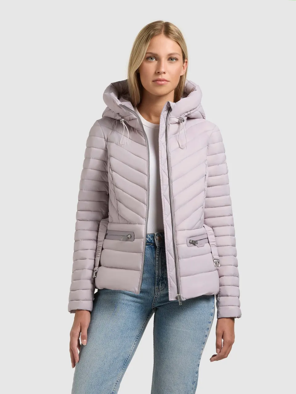 khujo-jacke-lorella-steppjacke-raindrops-lilac-slim-fit-f-r-damen image 1