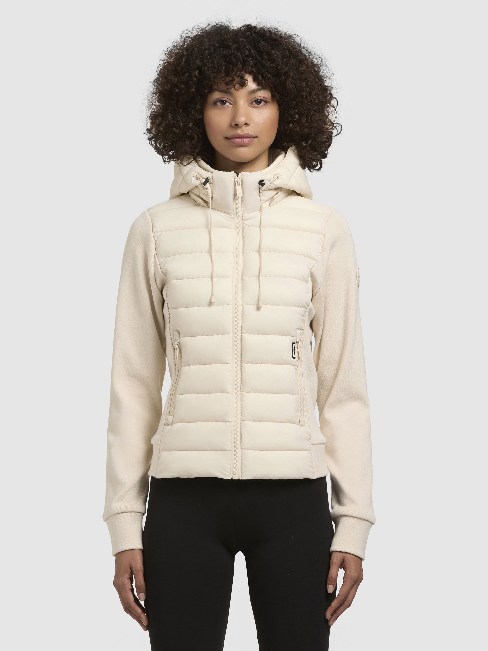 khujo-jacke-athi-hellbeige-steppjacke-materialmix-damen image 4