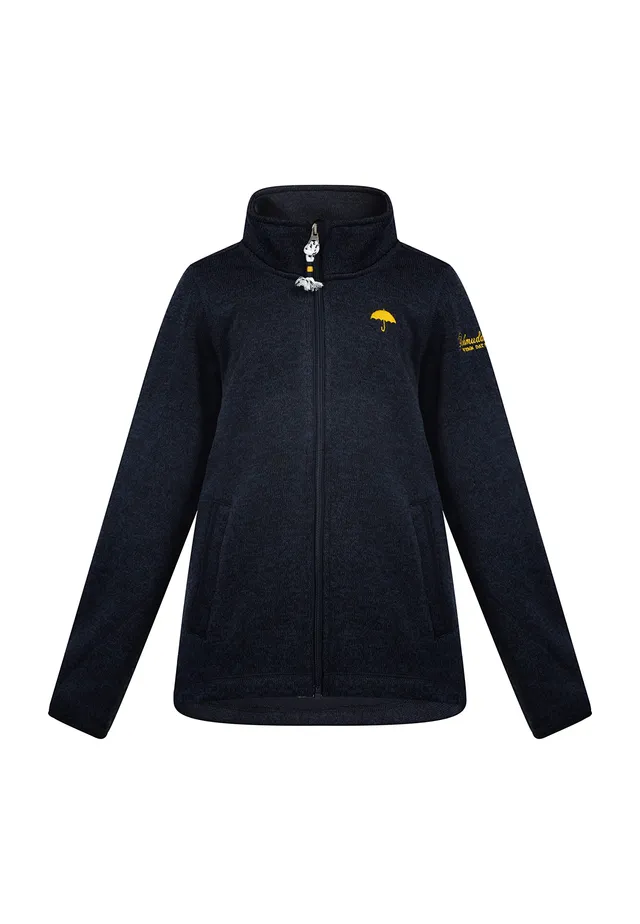 schmuddelwedda-m-dchen-strickfleecejacke-mit-stehkragen-und-fleece-innenseite image 1