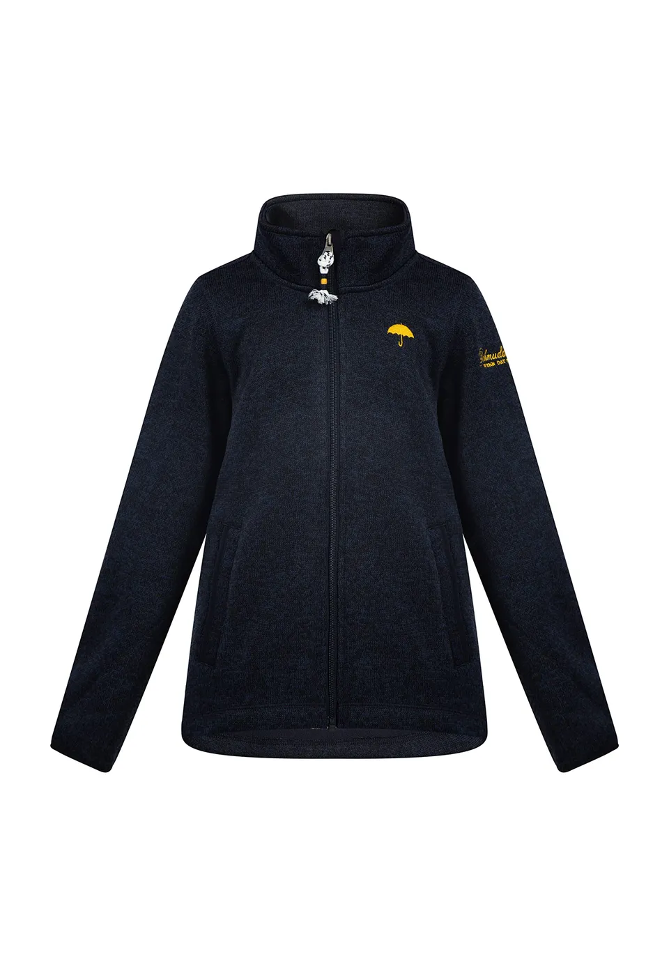 schmuddelwedda-m-dchen-strickfleecejacke-mit-stehkragen-und-fleece-innenseite image 1