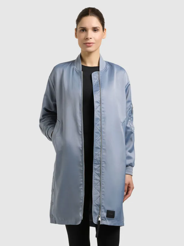 khujo-mantel-tindra-blousonmantel-misty-blue-damen image 1
