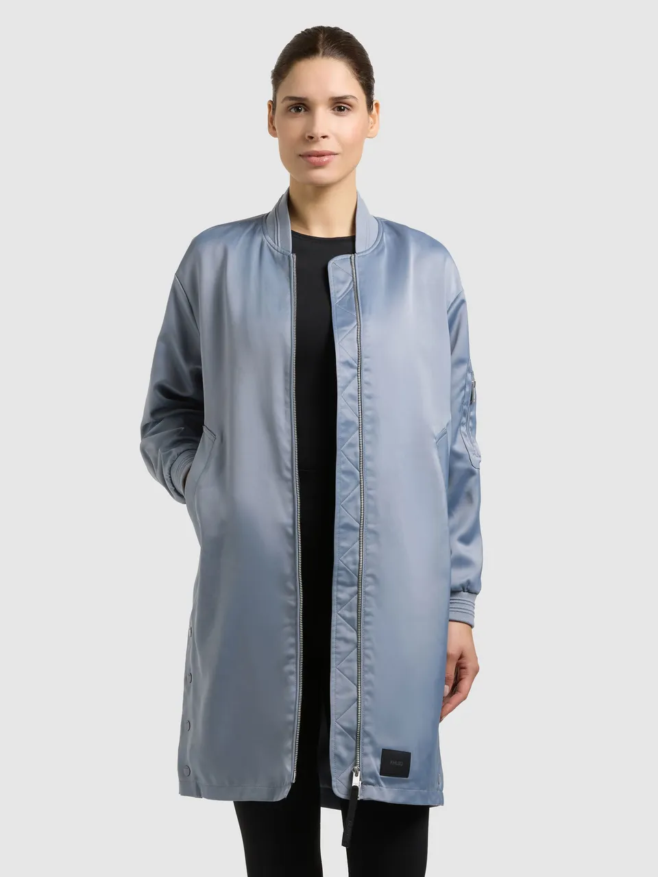 khujo-mantel-tindra-blousonmantel-misty-blue-damen image 1
