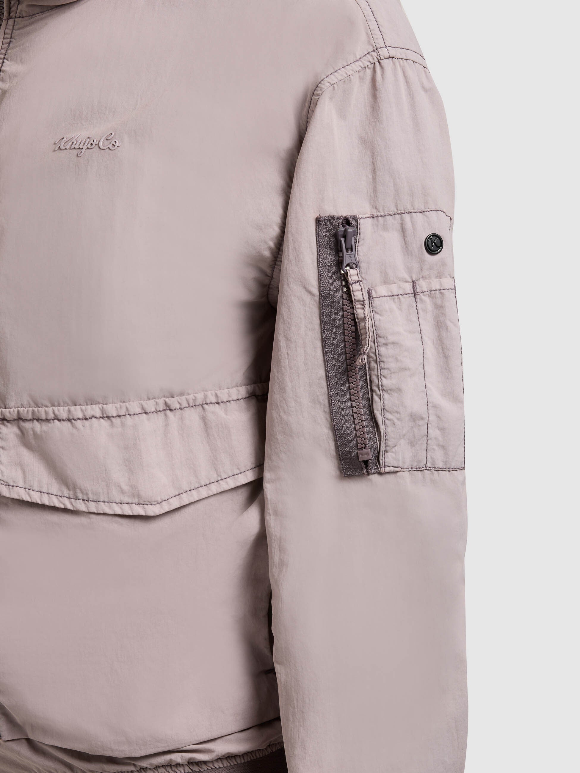 khujo-vona-raindrops-damen-bomberjacke-lilac-ungef-ttert image 8