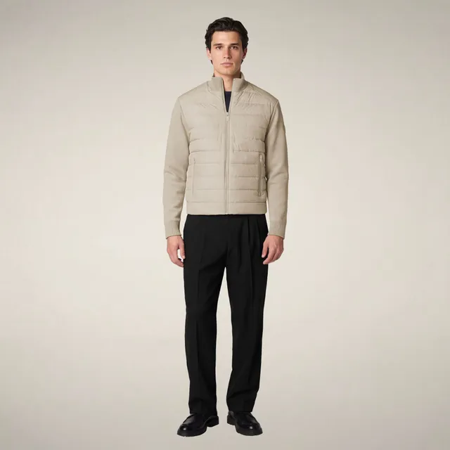 save-the-duck-sedum-herrenjacke-hybrid-steppjacke-rainy-beige image 1