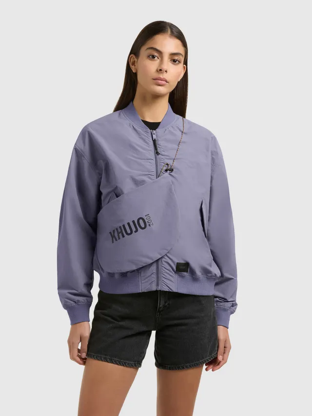 khujo-facee-with-bag-damen-blouson-bomberjacke-misty-blue-h-ftlang image 1