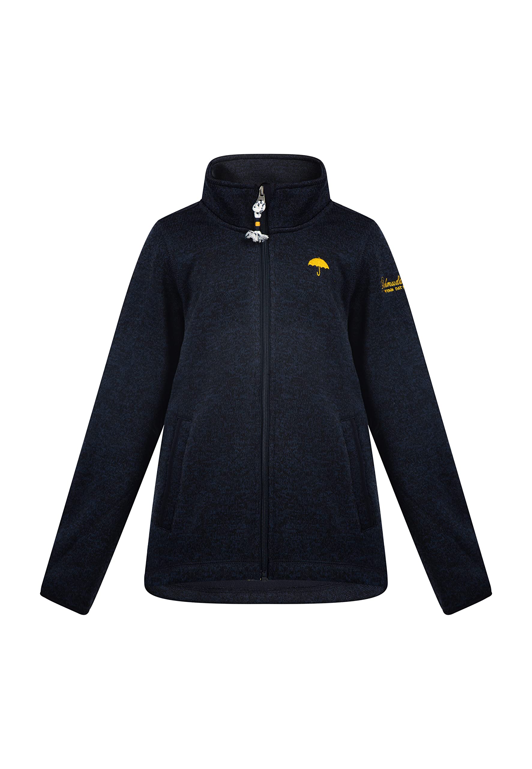 schmuddelwedda-m-dchen-strickfleecejacke-mit-stehkragen-und-fleece-innenseite image 1
