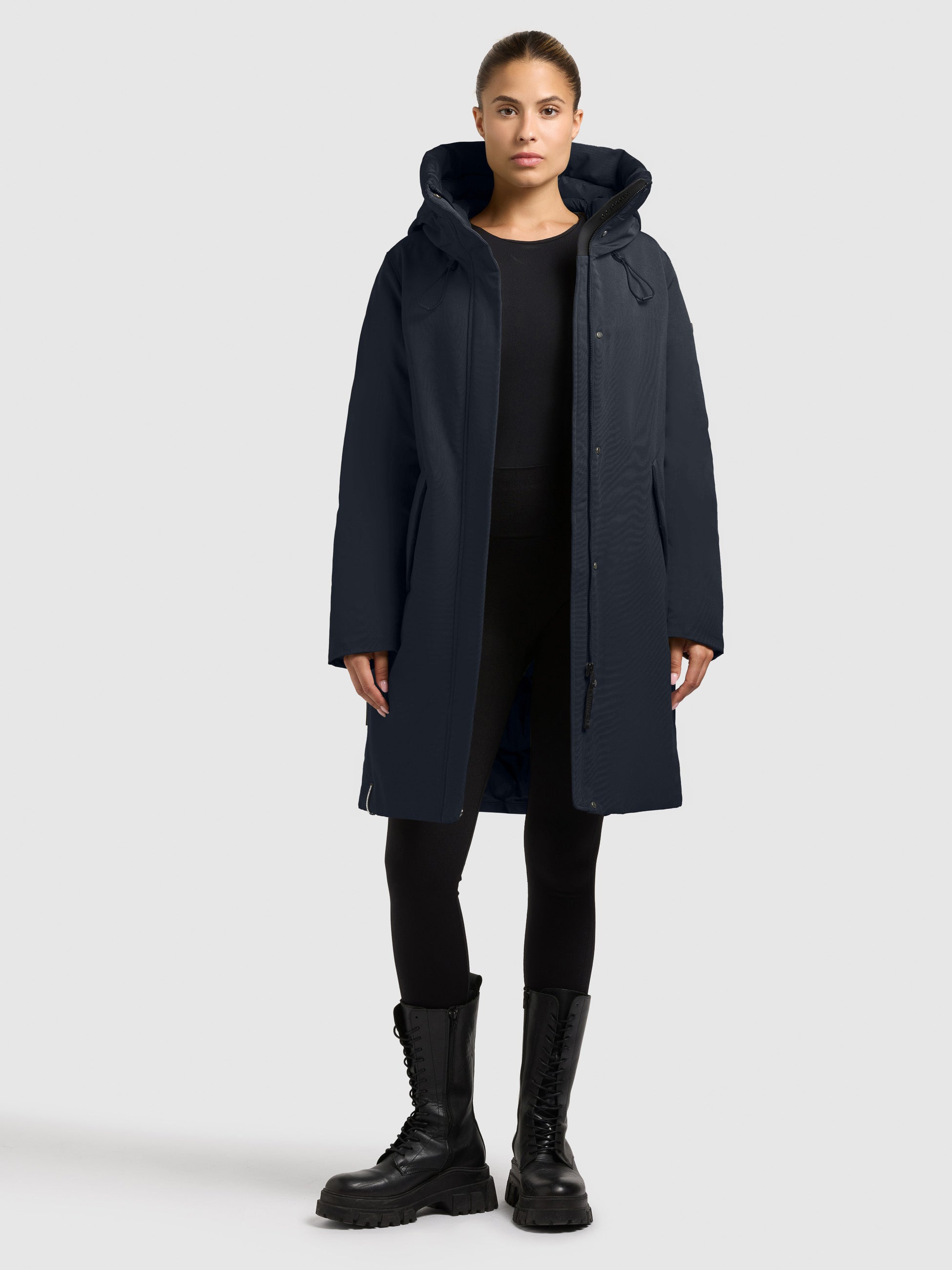 khujo-mantel-wedelia-with-inner-jacket-port-blue-kurzmantel-2in1-damen image 6