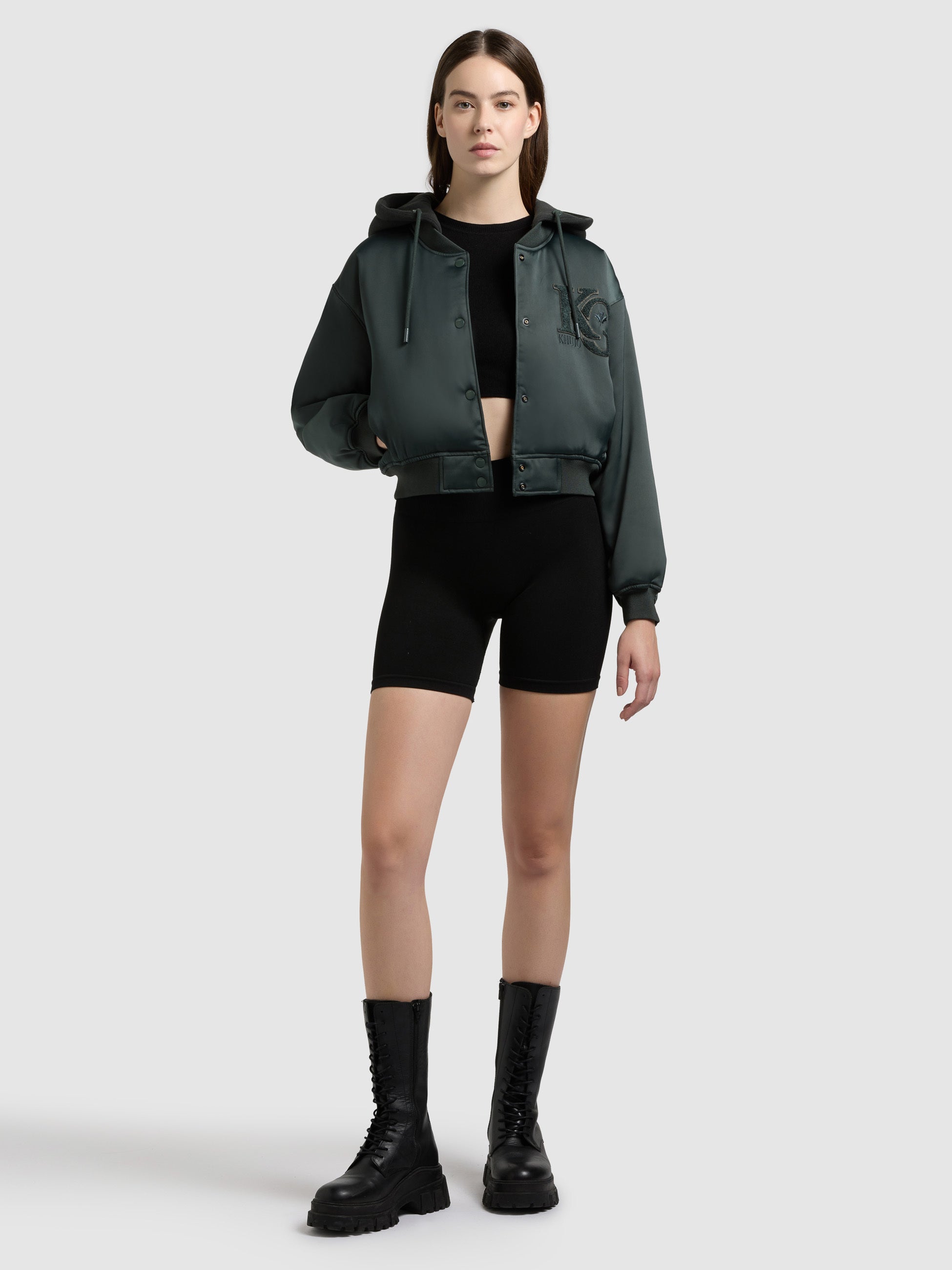 khujo-chani-bomberjacke-damen-treetop-green-mit-kapuze image 6