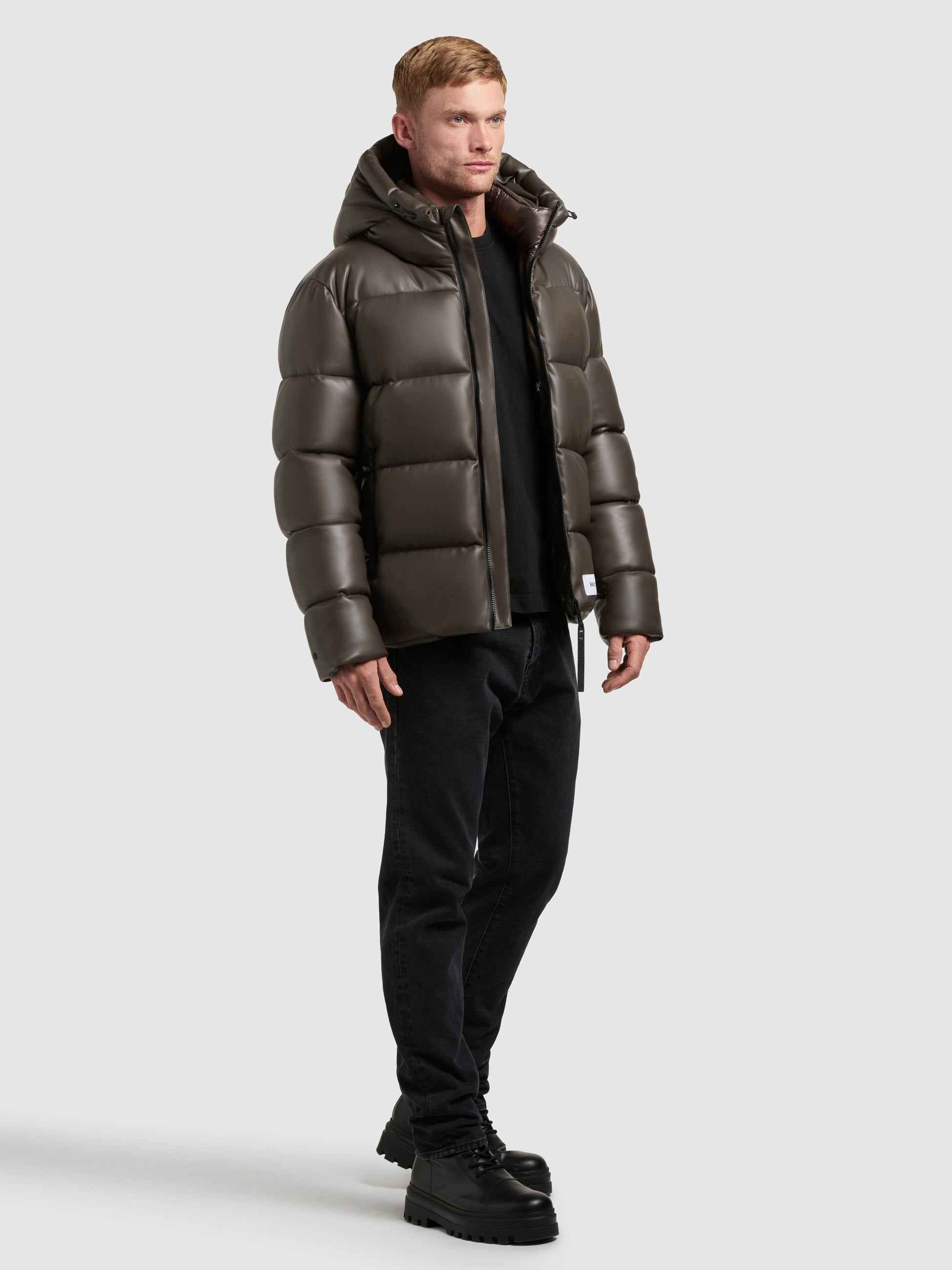 khujo-coen-damen-winterjacke-brown-steppjacke-in-lederoptik-wasserabweisend image 6