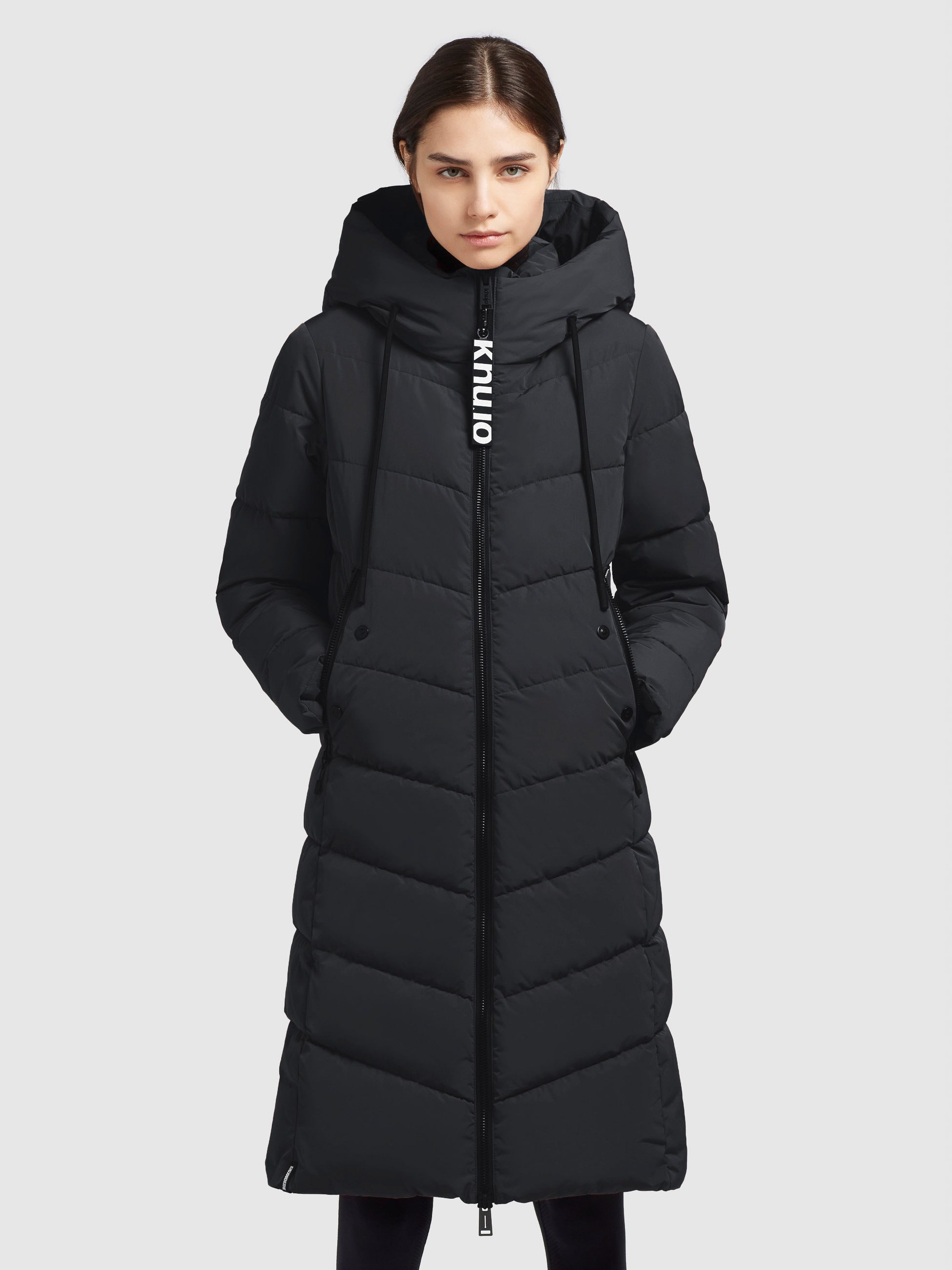 khujo-mantel-mikia-schwarz-knielanger-wattierter-steppmantel-regular-fit-mit-kap image 4