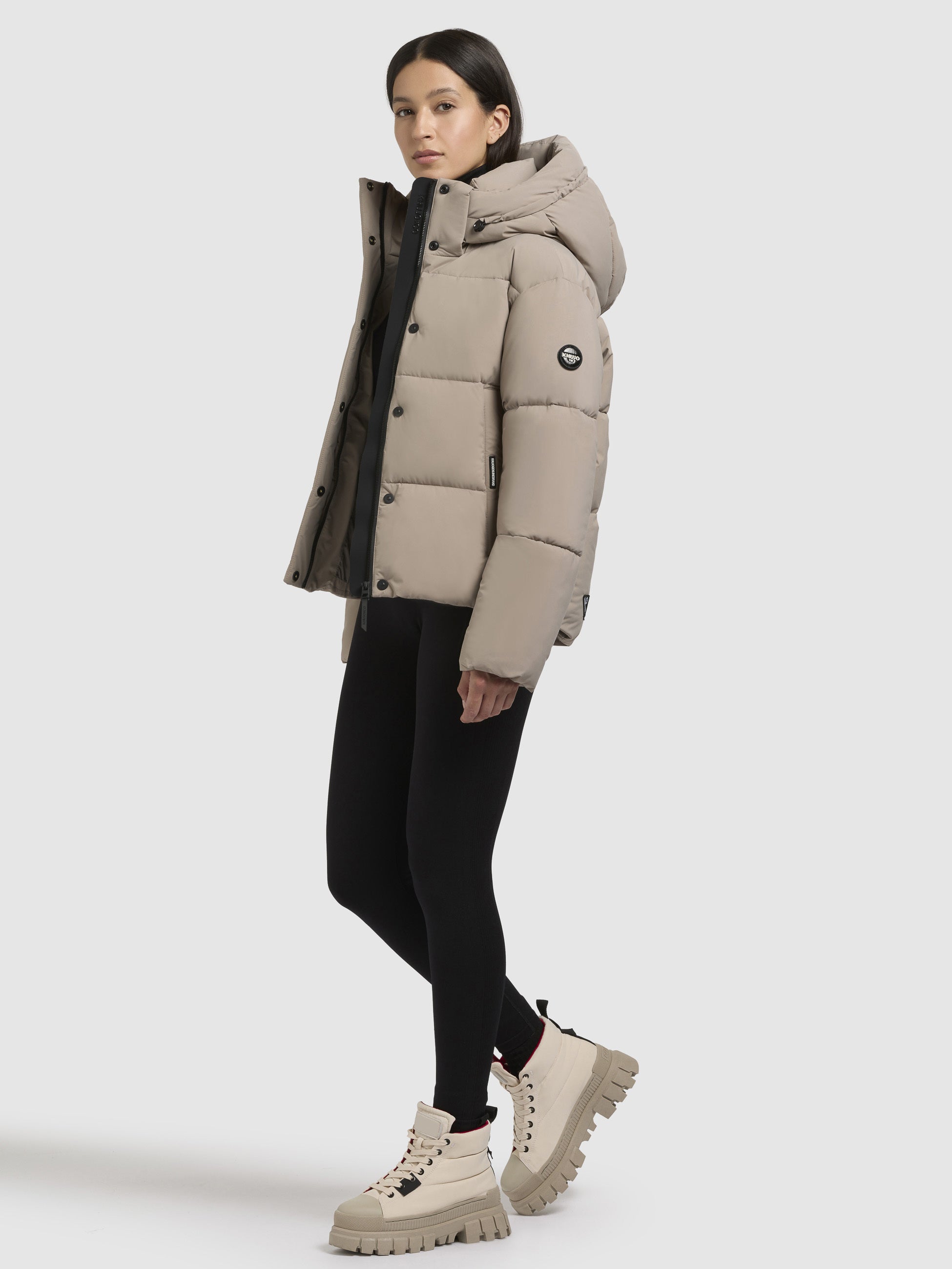 khujo-devina-matt-damen-steppjacke-graubeige-h-ftlang-regular-fit image 2