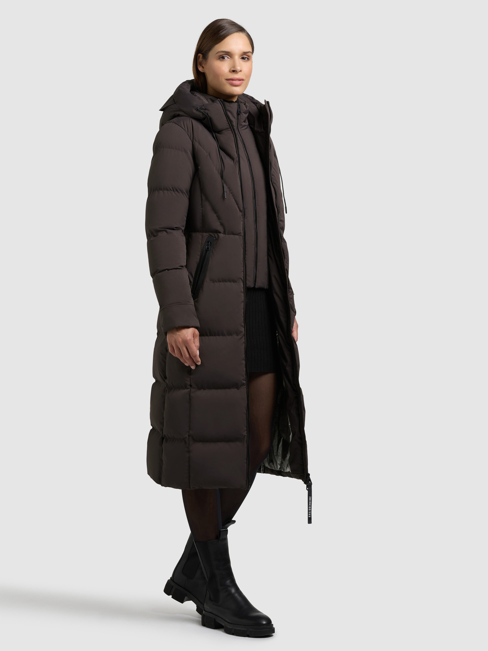 khujo-mantel-soria-2in1-moody-plum-steppmantel-slim-fit-damen image 2