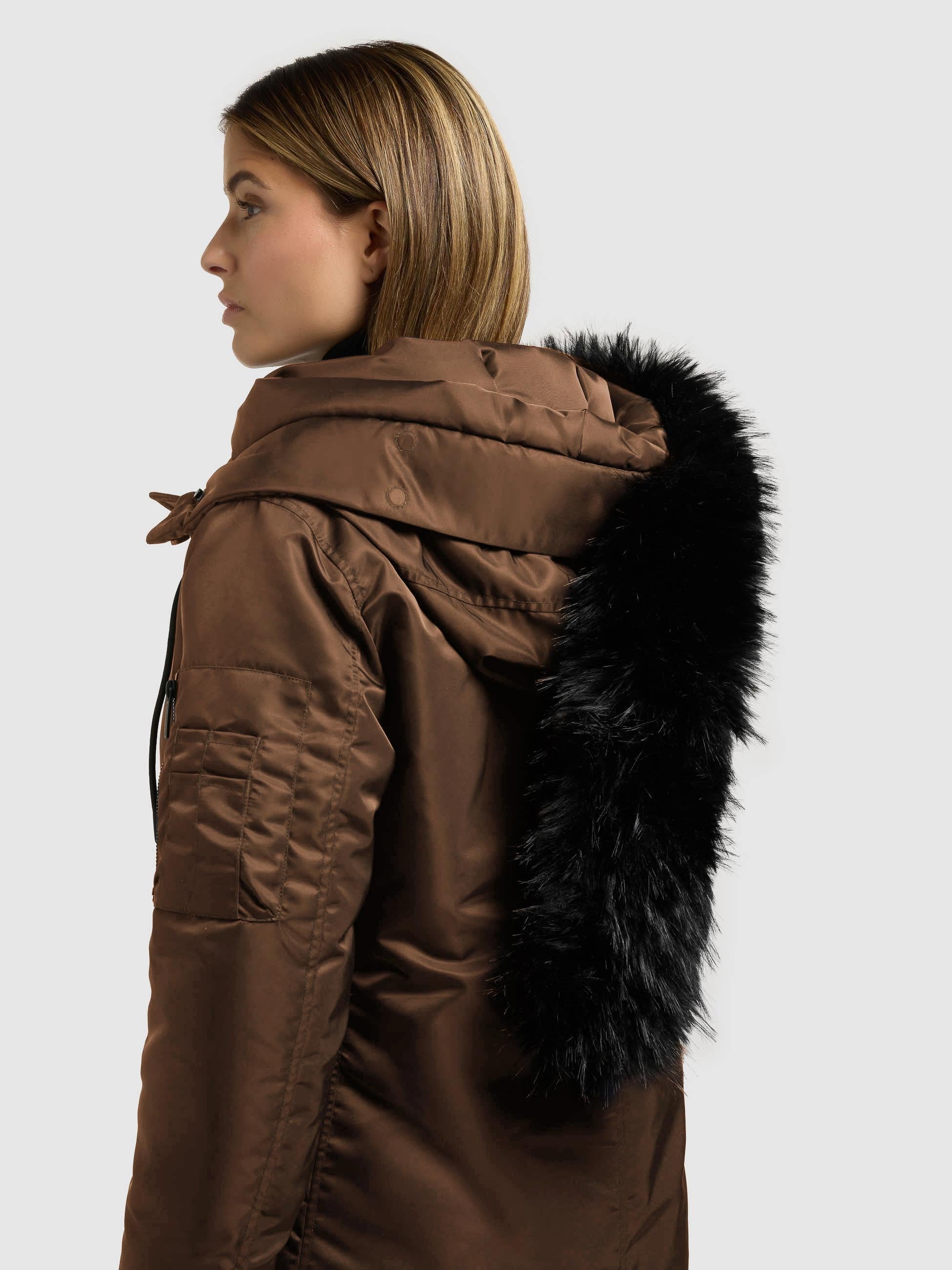 khujo-mantel-jilla-copper-brown-wintermantel-damen-mit-kunstfell image 7