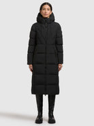 khujo-coat-soria-black-damen-wintermantel-slim-fit-knielang image 2