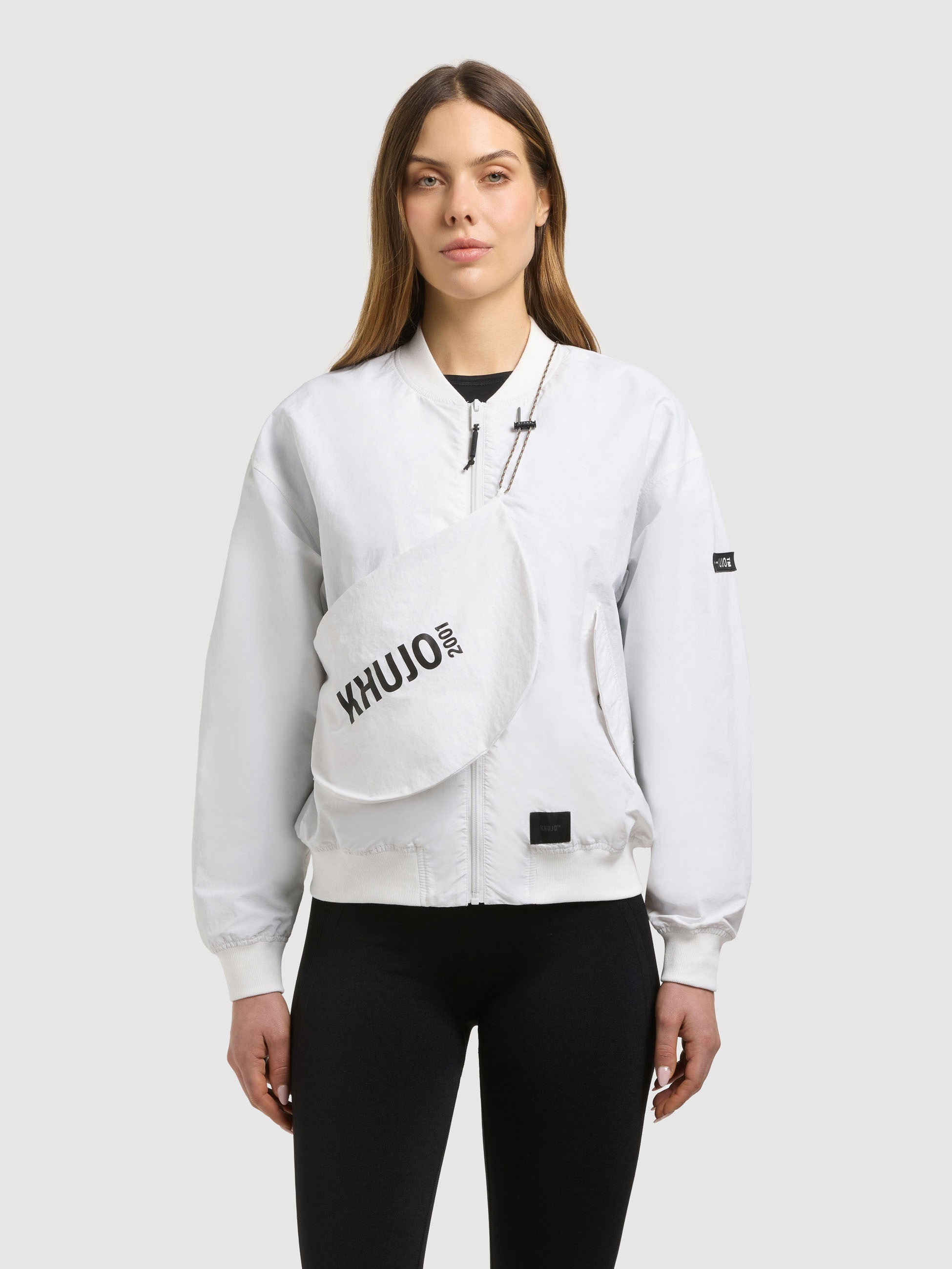 khujo-jacke-facee-damen-blouson-off-white-mit-tasche image 1