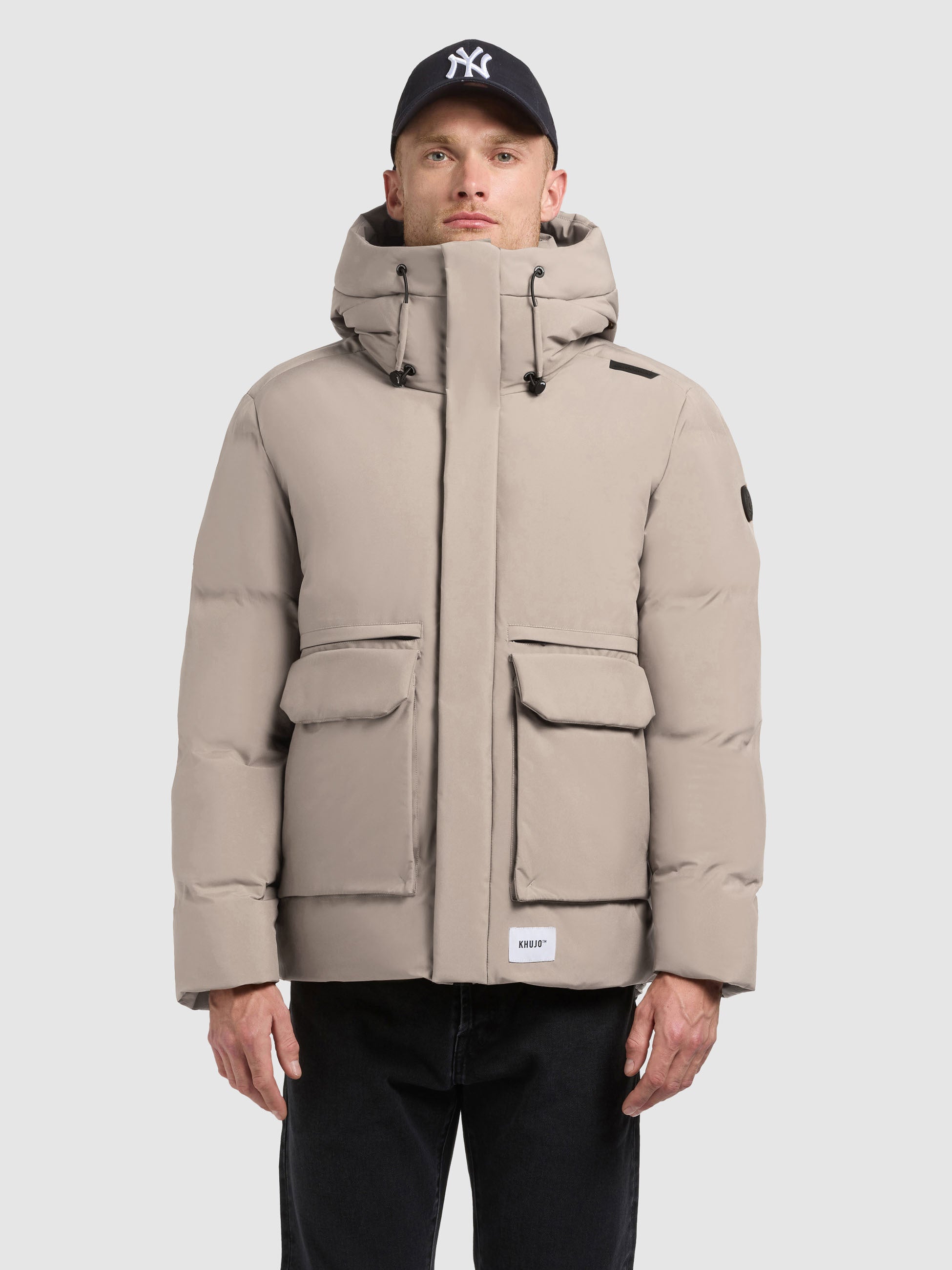 khujo-jacke-dave-greige-winterjacke image 4