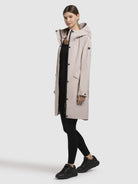 khujo-mantel-yeal-graulila-sommerlicher-damen-kurzmantel-slim-fit image 2