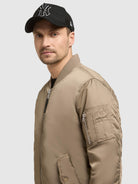 khujo-adon-damen-bomberjacke-beige-h-ftlange-bergangsjacke image 7