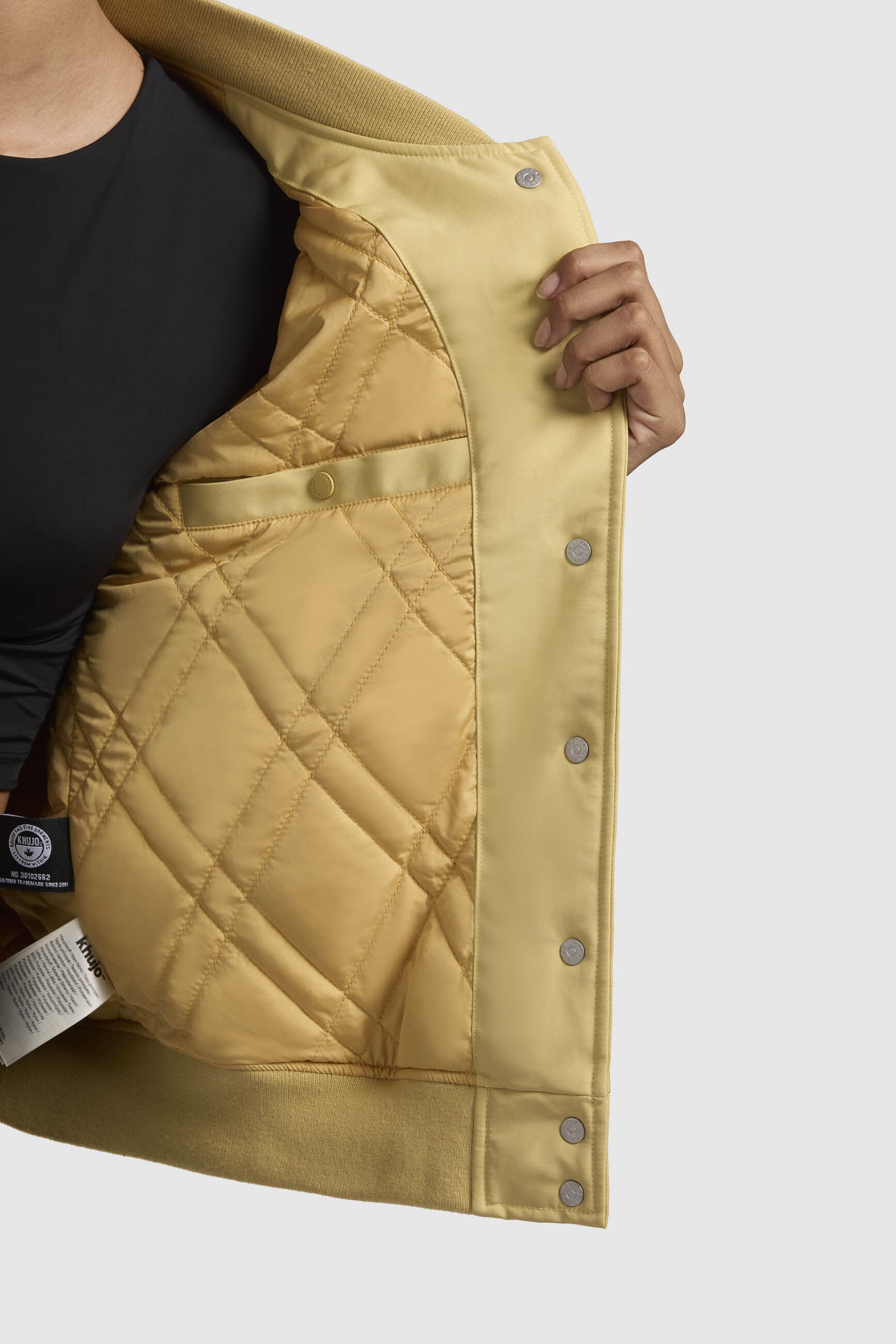khujo-crystal-damen-bomberjacke-college-gelb-mit-steppfutter image 8
