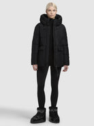 khujo-jacke-ora-schwarz-warme-winterjacke-damen-mit-kapuze image 6