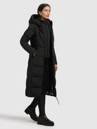 khujo-coat-soria-black-damen-wintermantel-slim-fit-knielang image 6