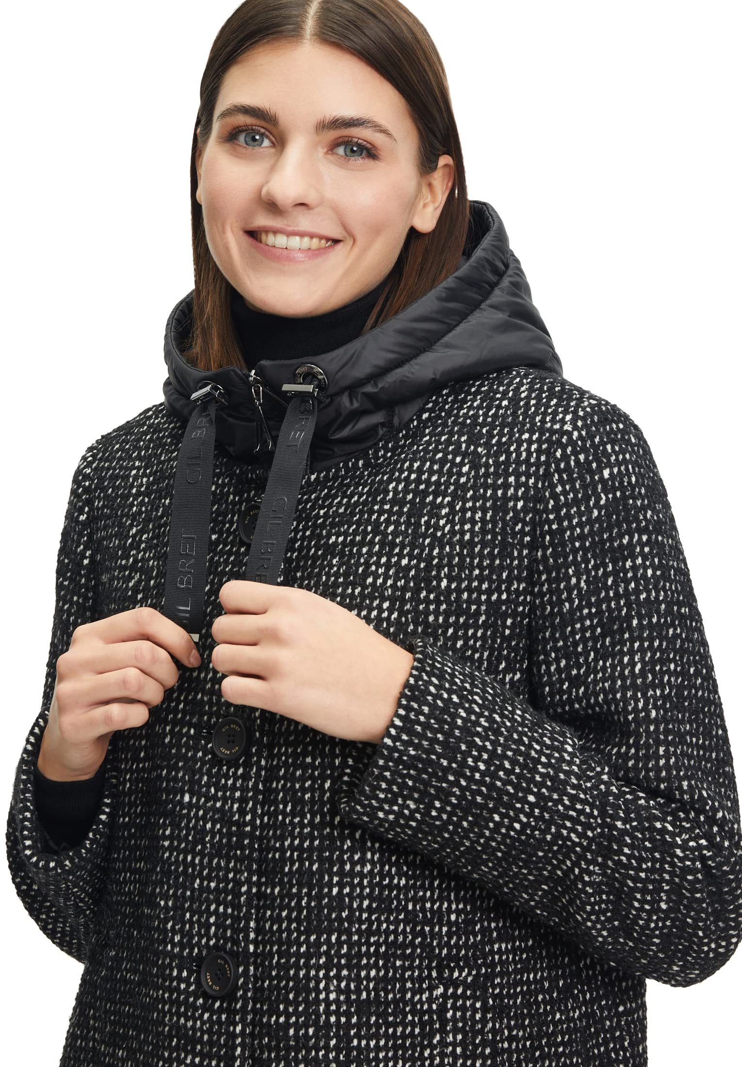 gil-bret-9420-6138-damen-jacke-wolle-wolljacke-in-black-white-42-eu image 3