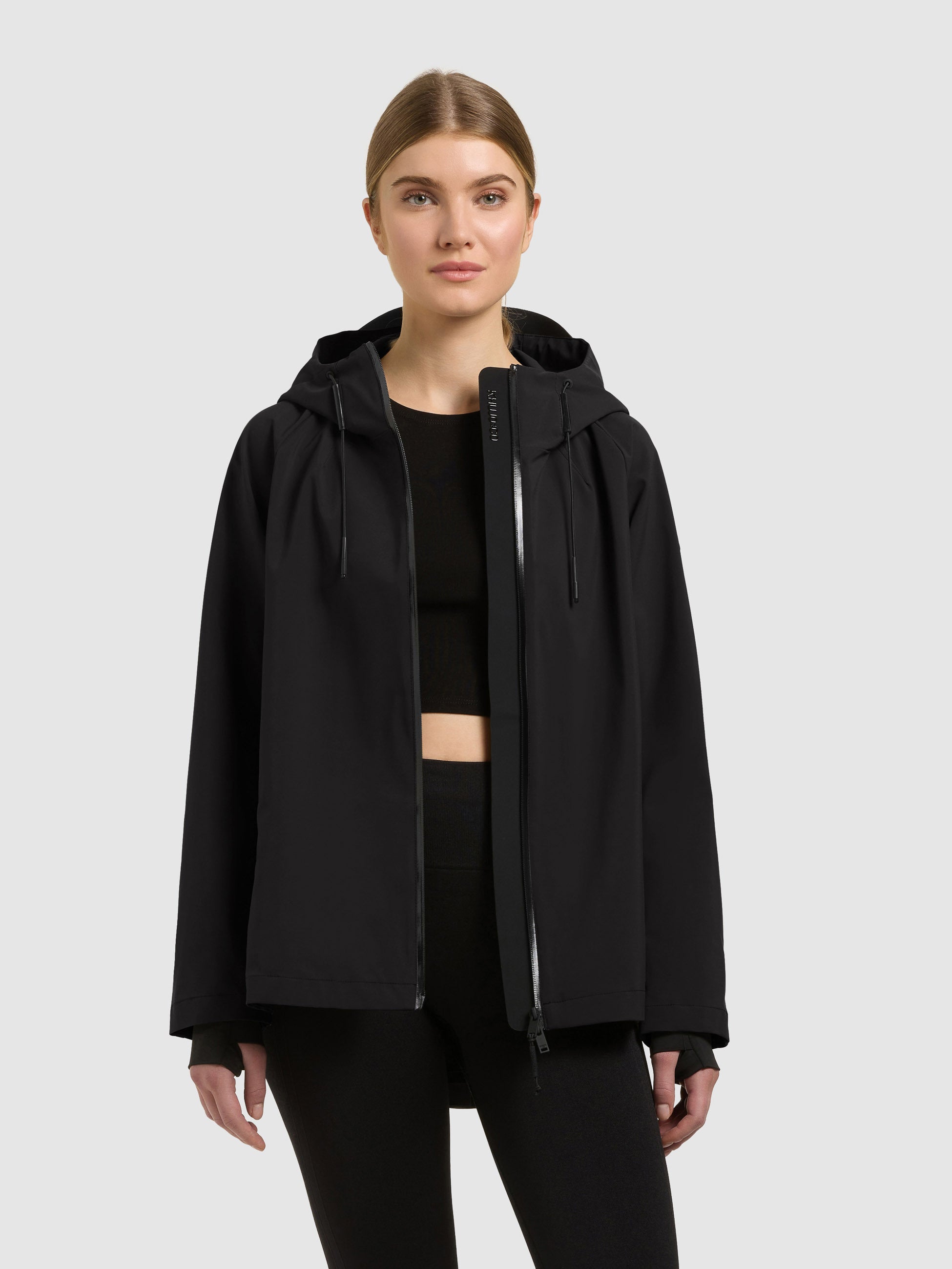 khujo-jacke-wrem-black-damen-kapuzenjacke-wasserabweisend image 4