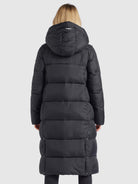 khujo-coat-vares-dark-gray-wadenlanger-damen-steppmantel-mit-kapuze image 3