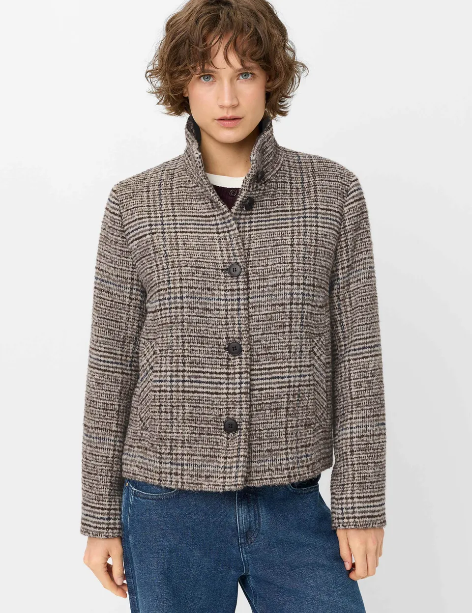 fuchs-schmitt-wolljacke-stratford-damen-kurzjacke-karo image 1