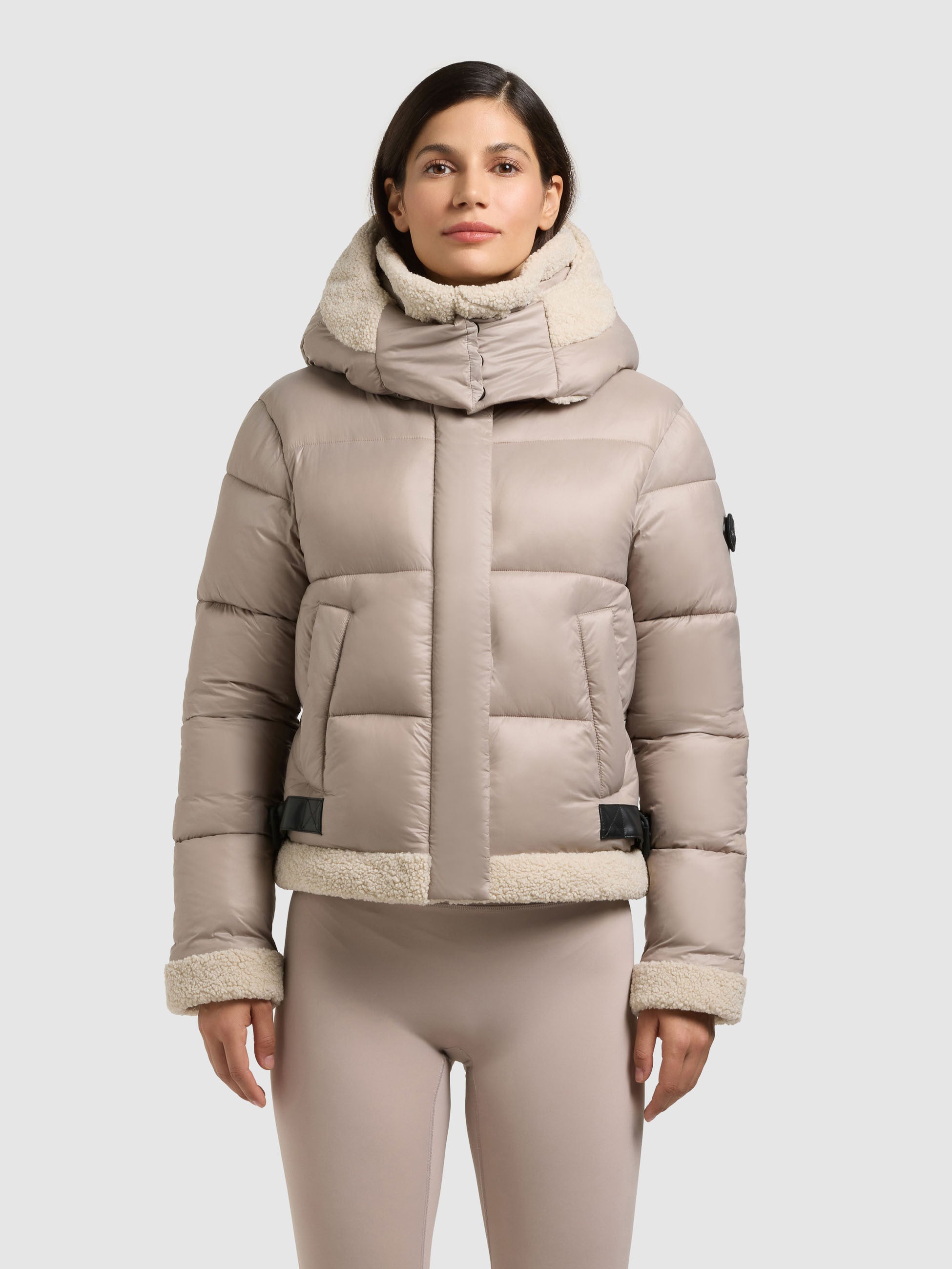 khujo-nessie2-steppjacke-damen-kurzjacke-greige image 4