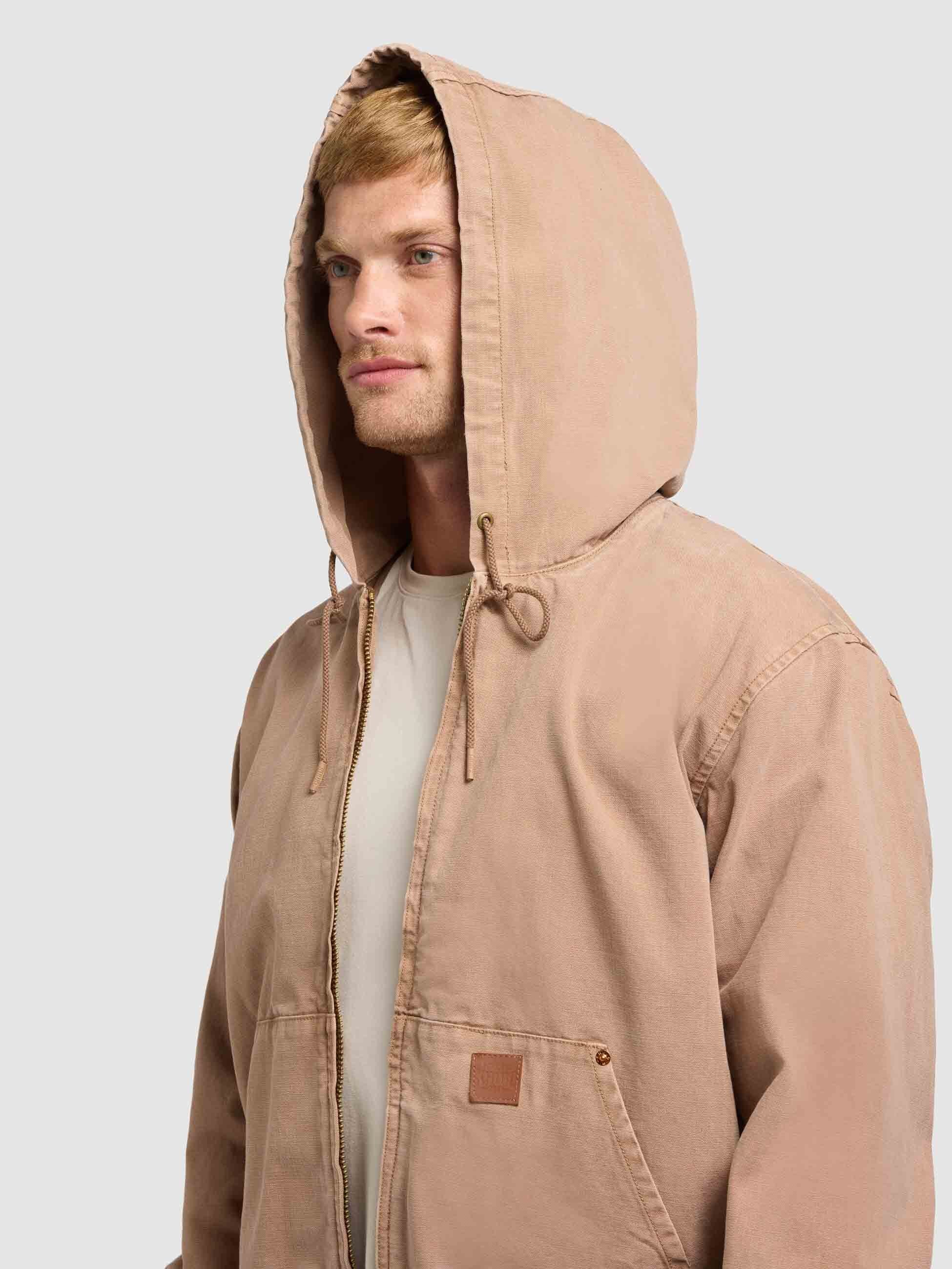 khujo-darrel-jacke-toffee-brown-blouson-hoodie-loose-fit image 8