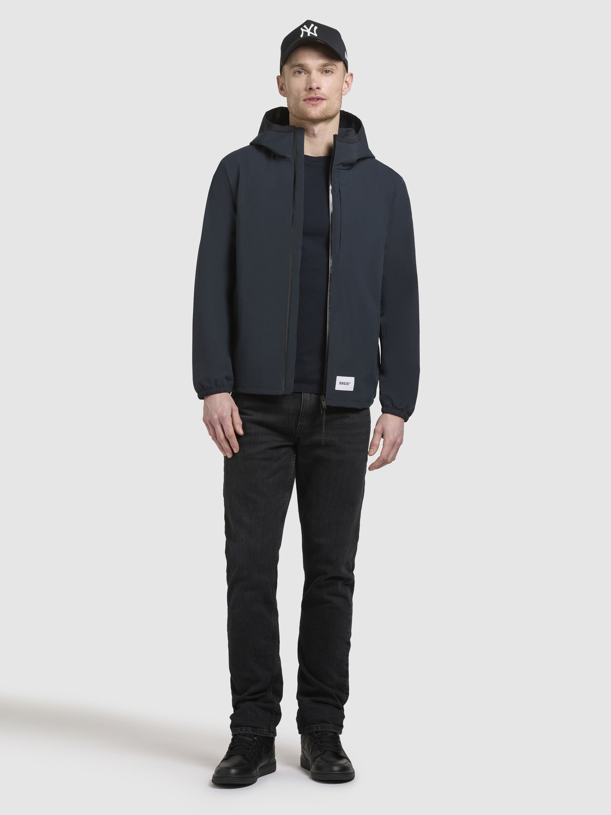 khujo-jacke-hamza-dunkelblau-basic-kapuzenjacke-regular-fit image 1