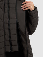 khujo-ivana-damen-kurzmantel-graphite-grey-2-in-1-mit-einsatz image 8