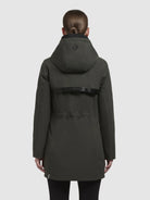 khujo-jacket-yoni-dark-green-wasserabweisende-damen-regenjacke-sommerjacke image 3