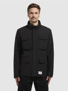 khujo-jacke-arlo-cargojacke-fieldjacket-schwarz image 4